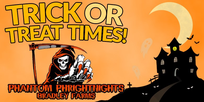 Trick or Treat times –