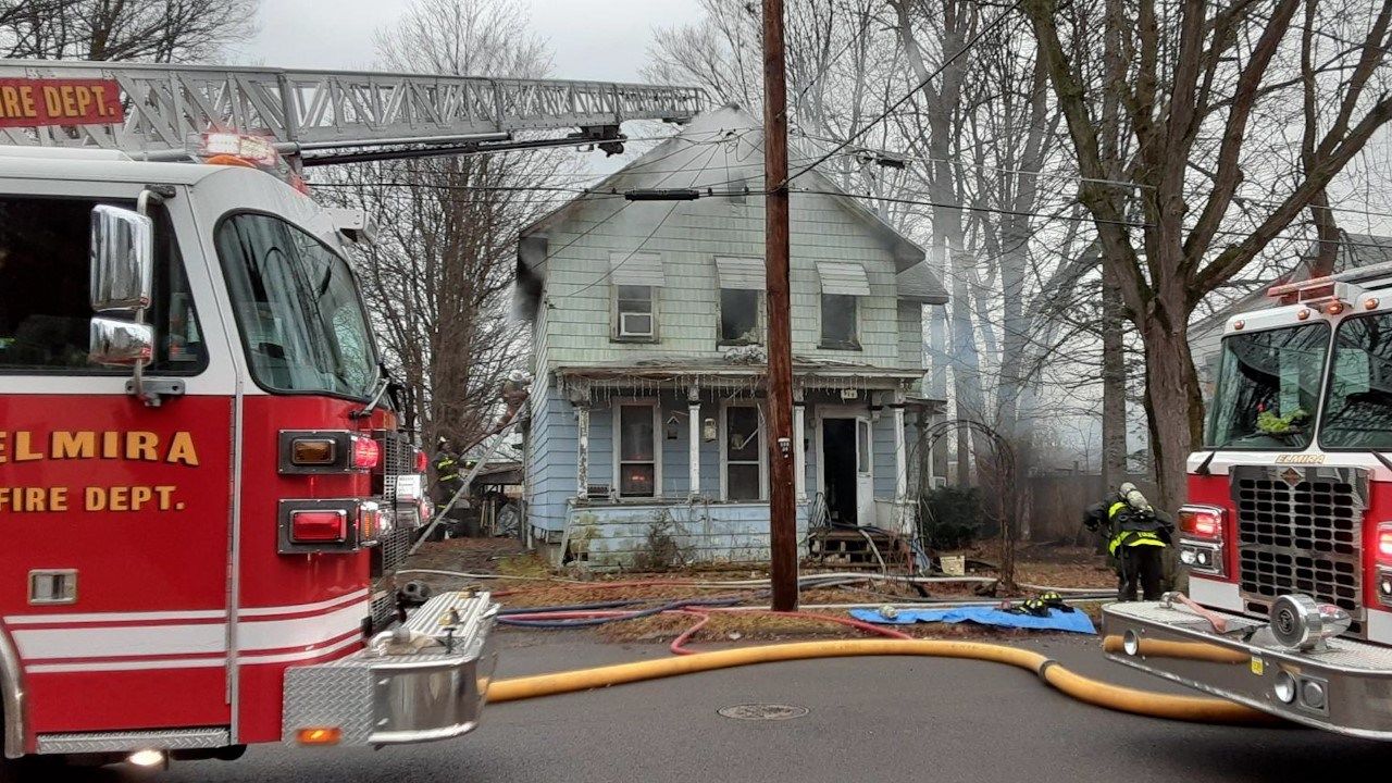 House Fire on Elmira's Southside with Smoke Coming Out WENY News