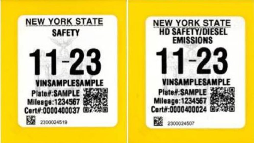 New York inspection stickers get new look WENY News