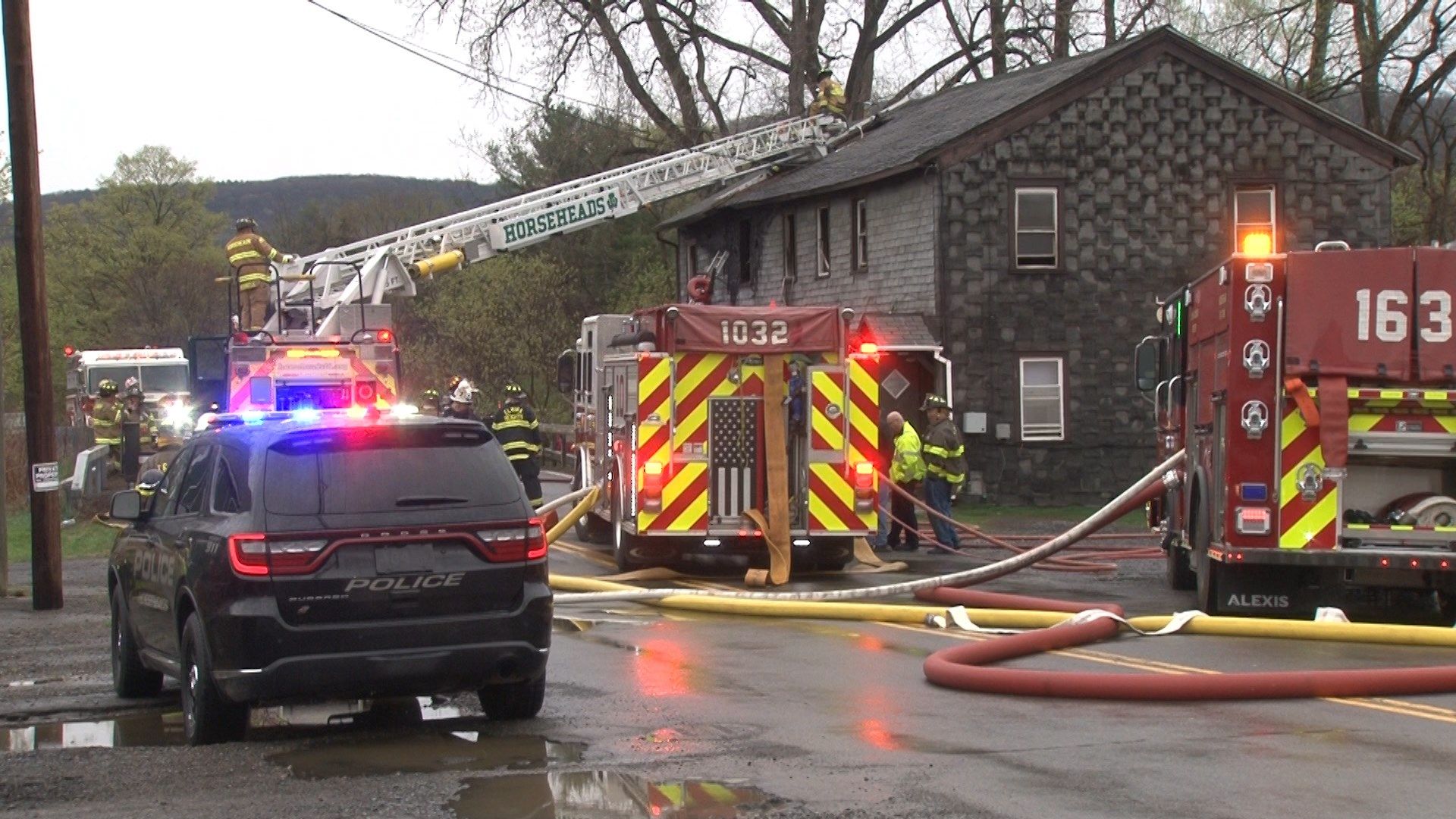 Horseheads Apartment Building Damaged in Early Morning Fire, Two People