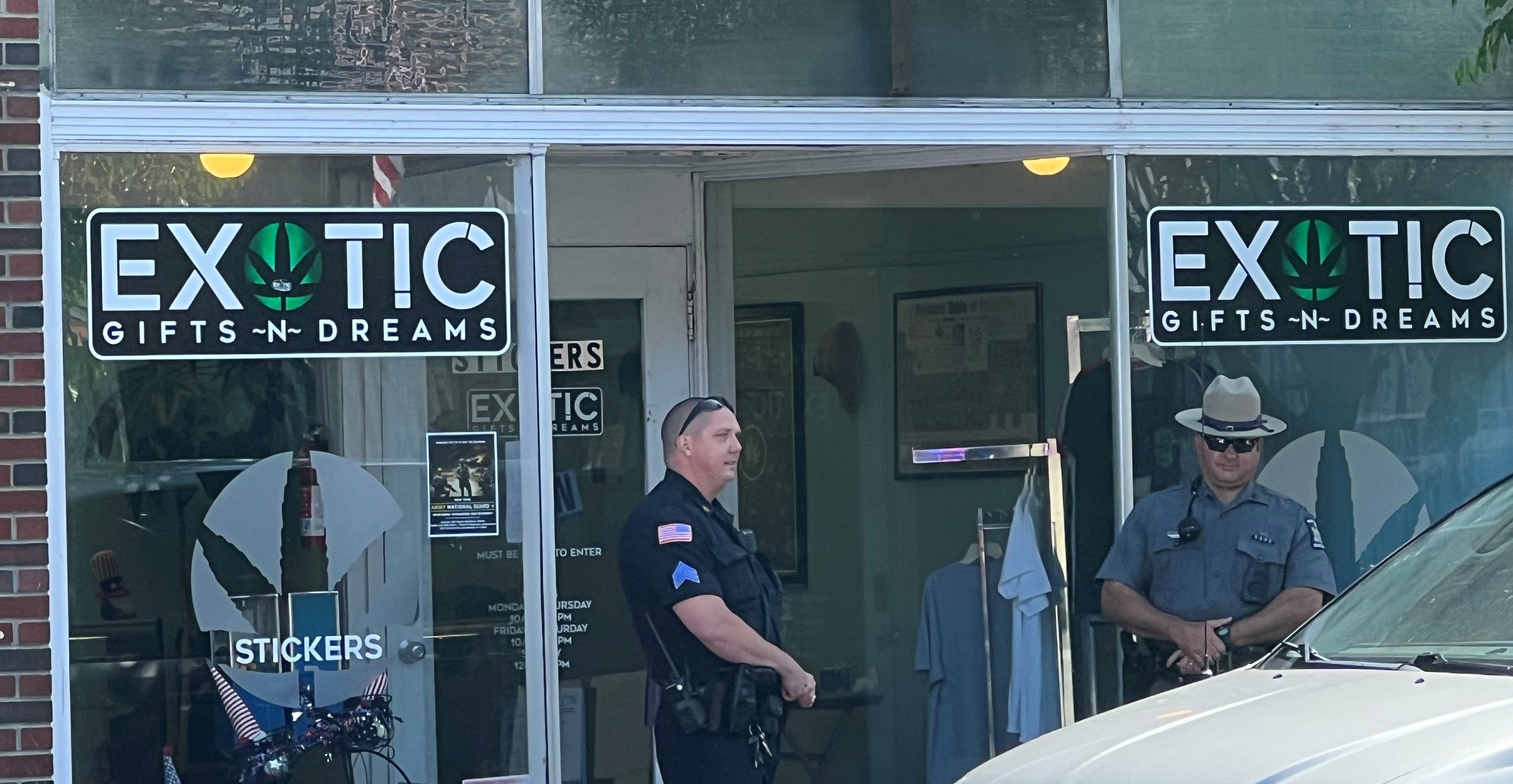 Police Raid Horseheads Sticker Shop WENY News