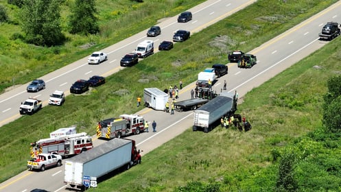 Horse trailer accident halts traffic on I-99 in Steuben County
