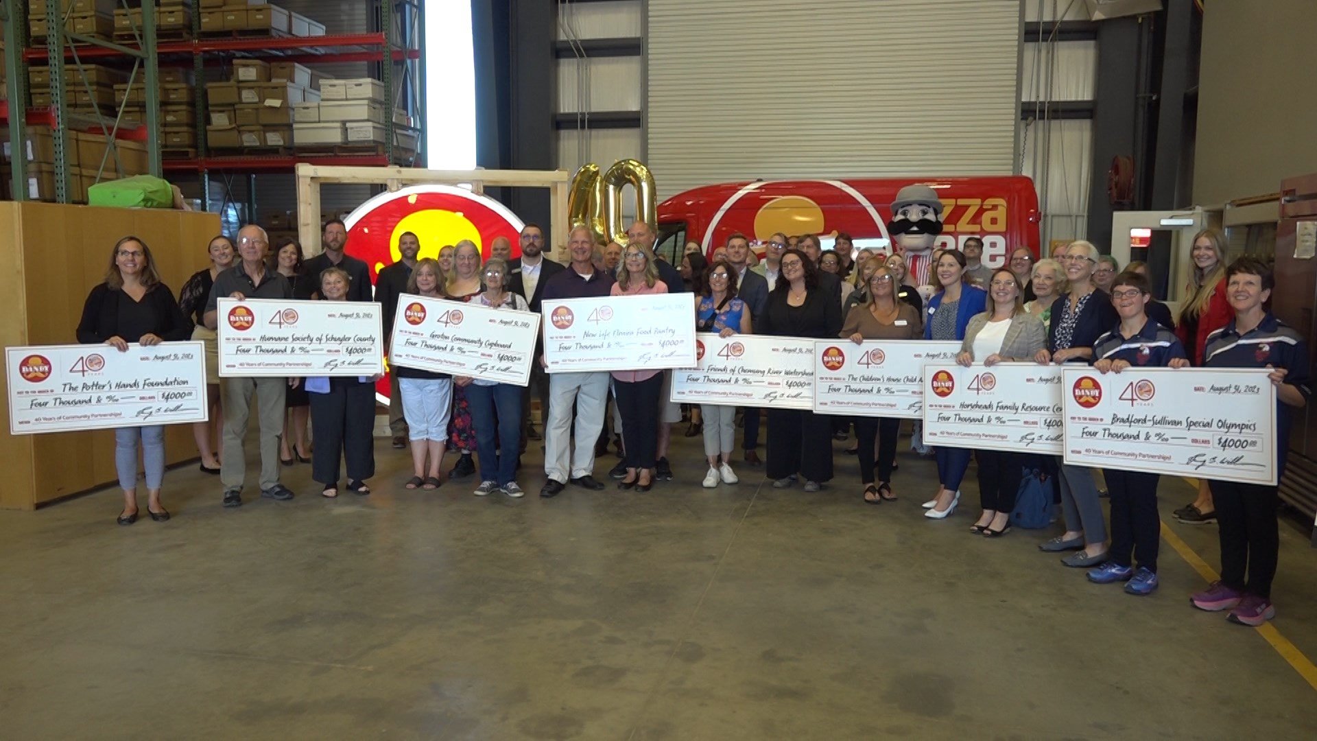 Dandy donates to 10 local nonprofit organizations