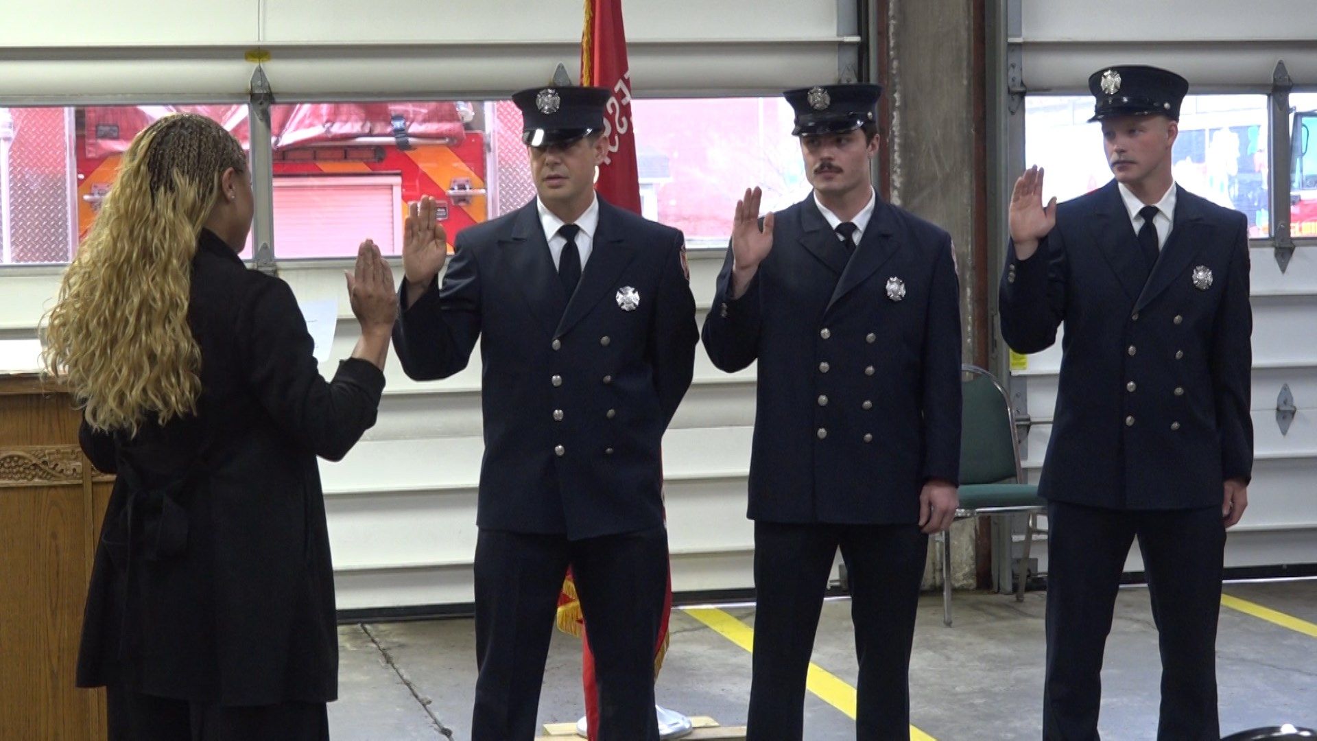 Three new firefighters sworn into the Elmira Fire Department WENY News