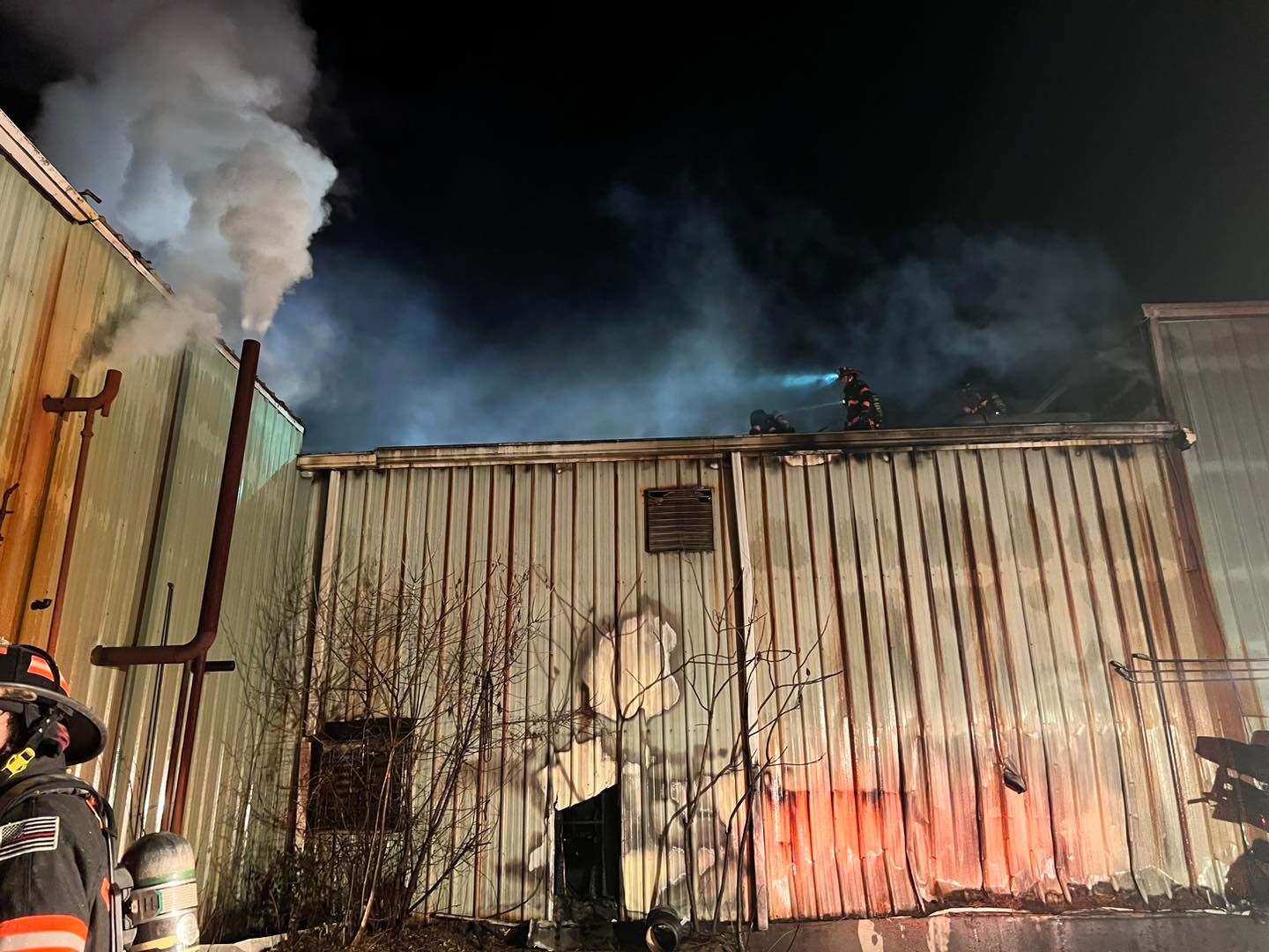 Fire crews extinguish fire that broke out at Oak Hill Veneer in Troy