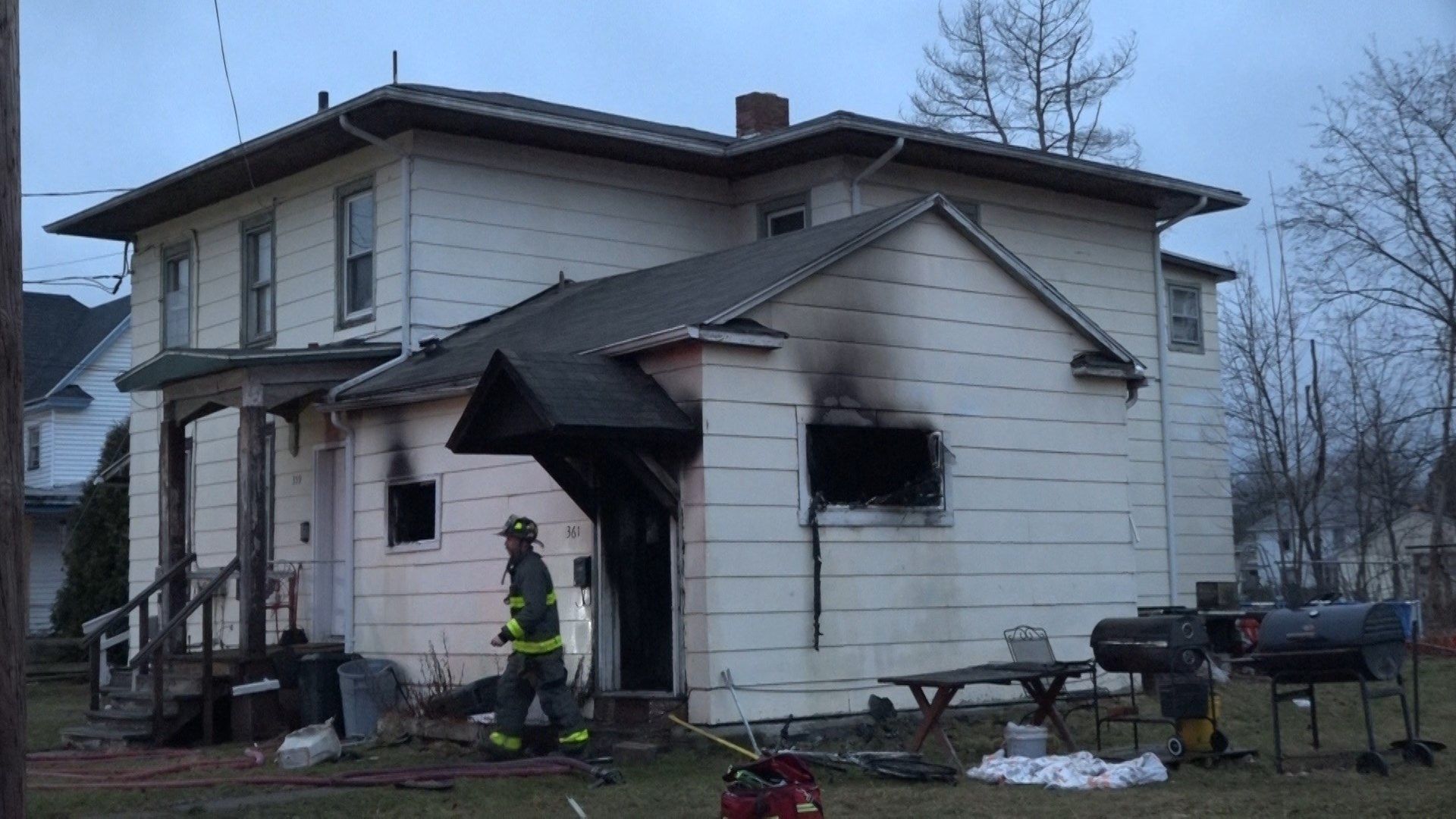 Person trapped, hospitalized after house fire in Elmira WENY News
