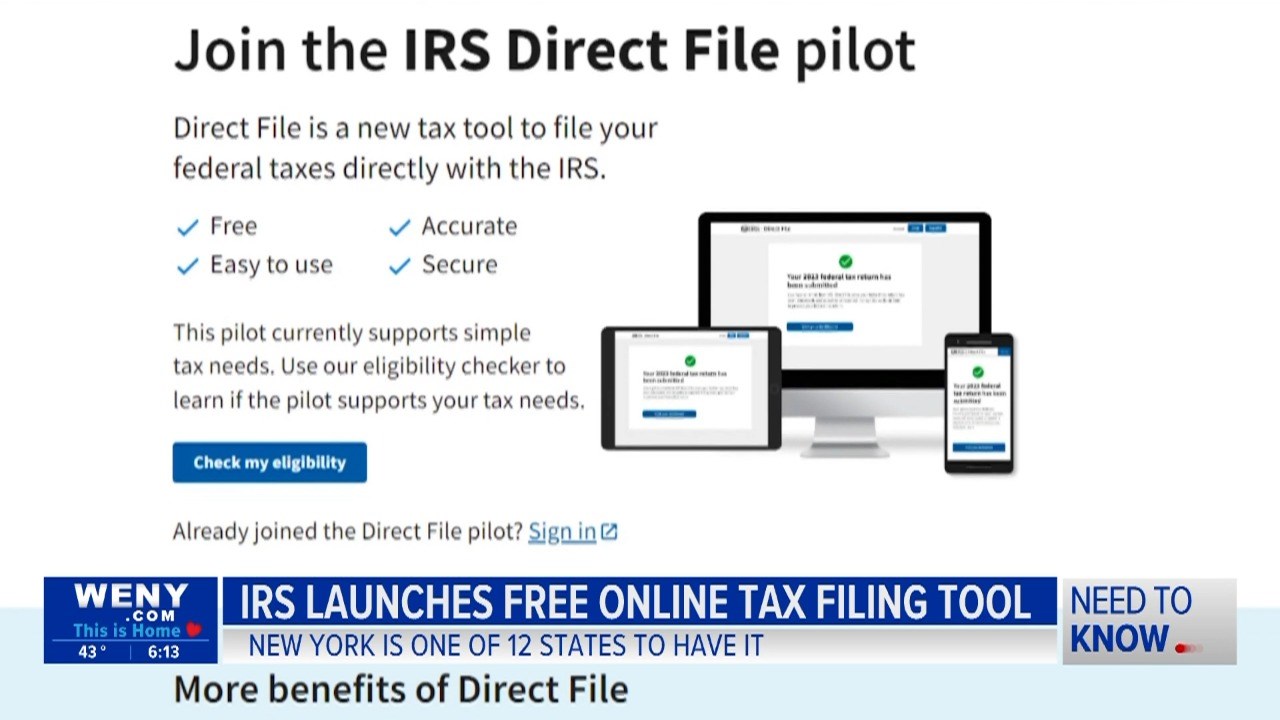 IRS launches free online tax filing tool for 12 states, including New ...