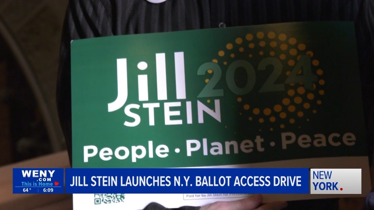 Green Party candidate Jill Stein launches her New York ballot access