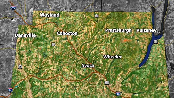 Portion of Steuben County Now Included in 24th Congressional District ...